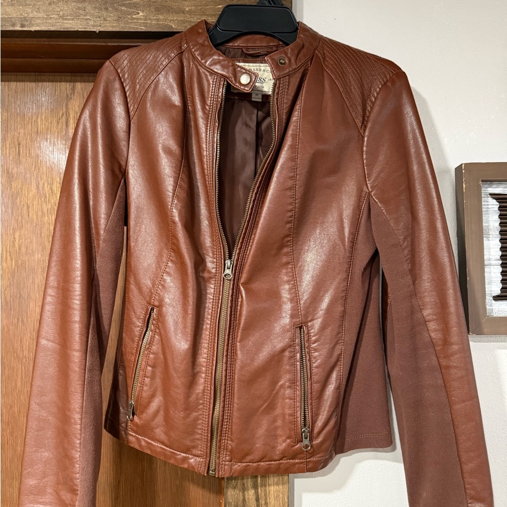 G.H. Bass & Co. Tan Leather Jacket